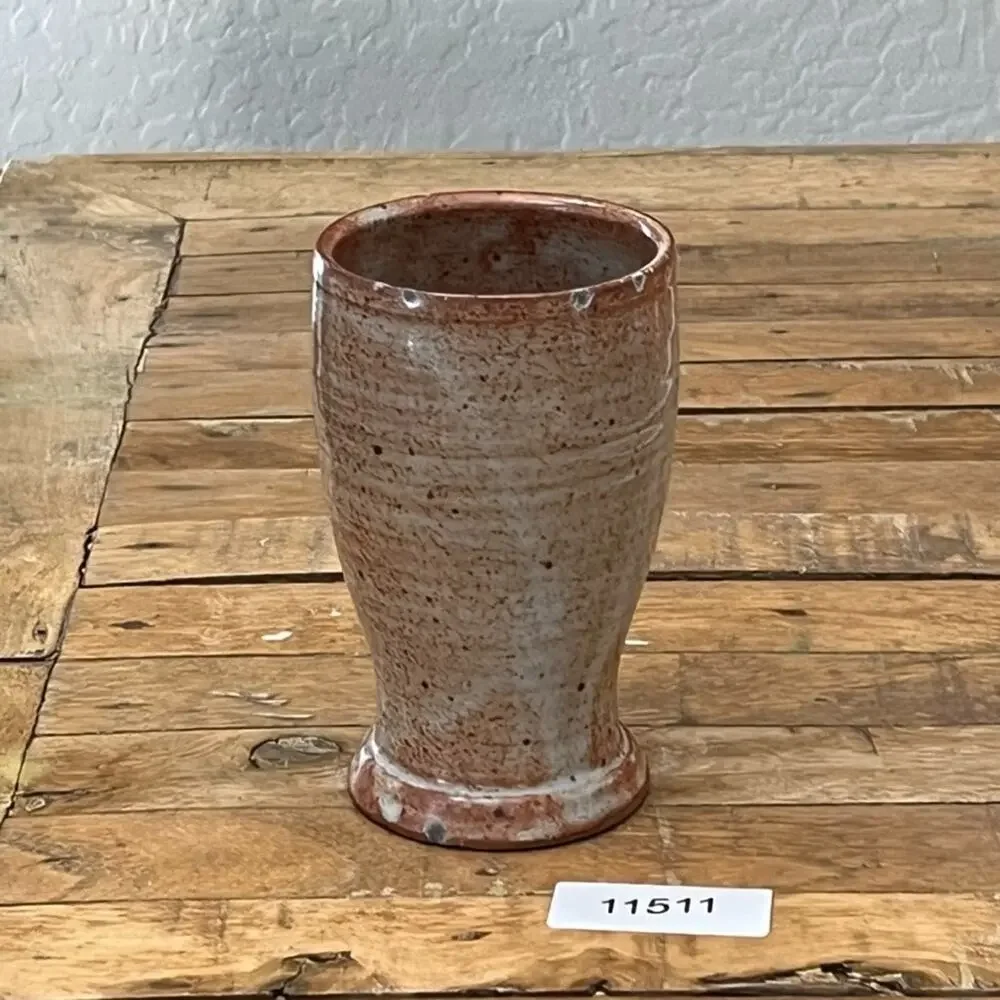 Art Studio Pottery Stoneware Flower Vase 5.5